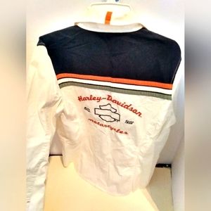 Harley Davidson button vintage women's shirt